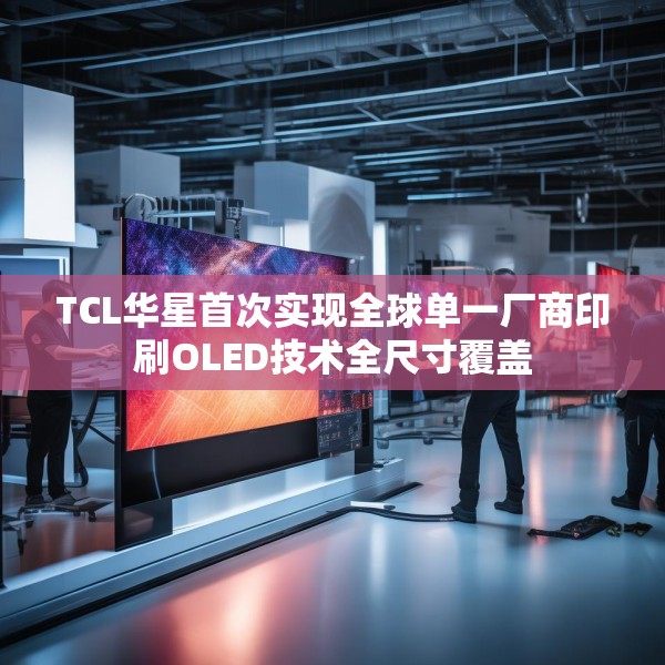 TCL华星首次实现全球单一厂商印刷OLED技术全尺寸覆盖