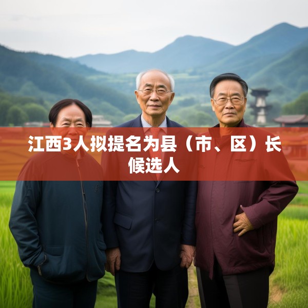 江西3人拟提名为县（市、区）长候选人