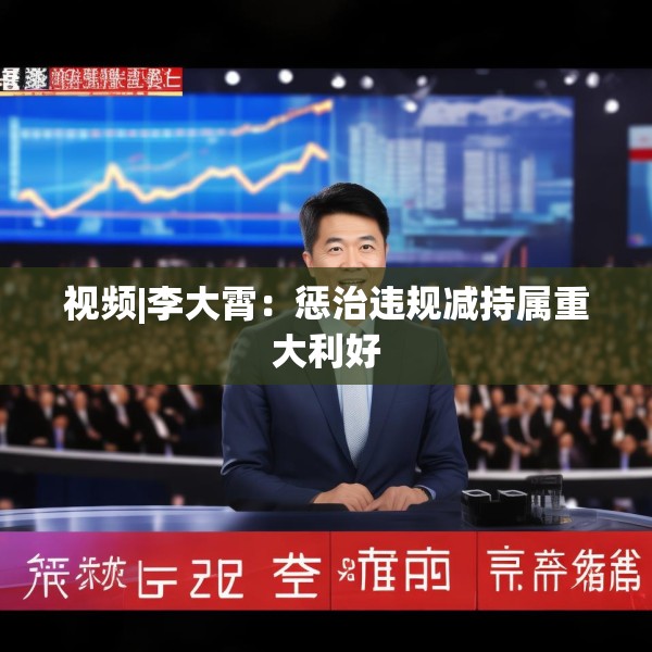 视频|李大霄：惩治违规减持属重大利好