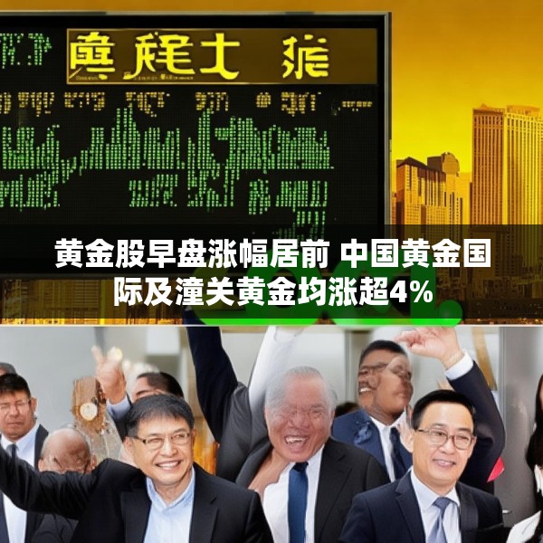 黄金股早盘涨幅居前 中国黄金国际及潼关黄金均涨超4%