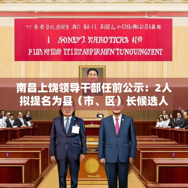 南昌上饶领导干部任前公示：2人拟提名为县（市、区）长候选人