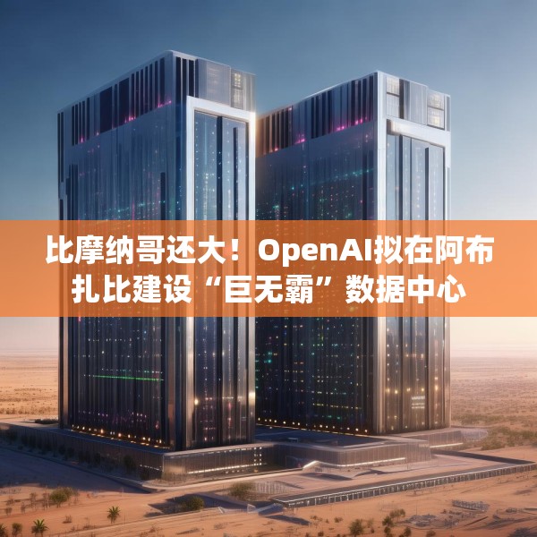 比摩纳哥还大！OpenAI拟在阿布扎比建设“巨无霸”数据中心