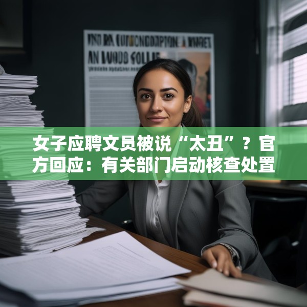 女子应聘文员被说“太丑”？官方回应：有关部门启动核查处置