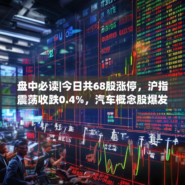 盘中必读|今日共68股涨停，沪指震荡收跌0.4%，汽车概念股爆发