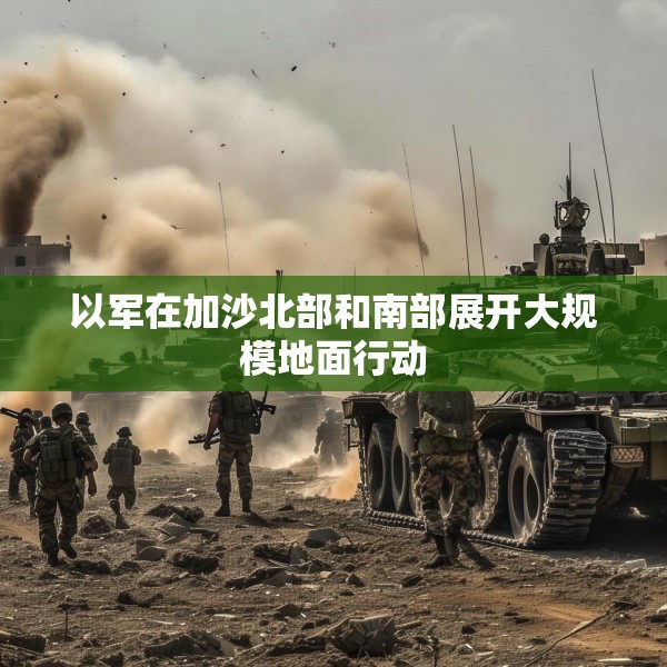 以军在加沙北部和南部展开大规模地面行动