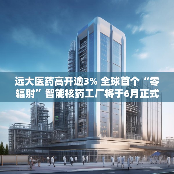 远大医药高开逾3% 全球首个“零辐射”智能核药工厂将于6月正式投入运营