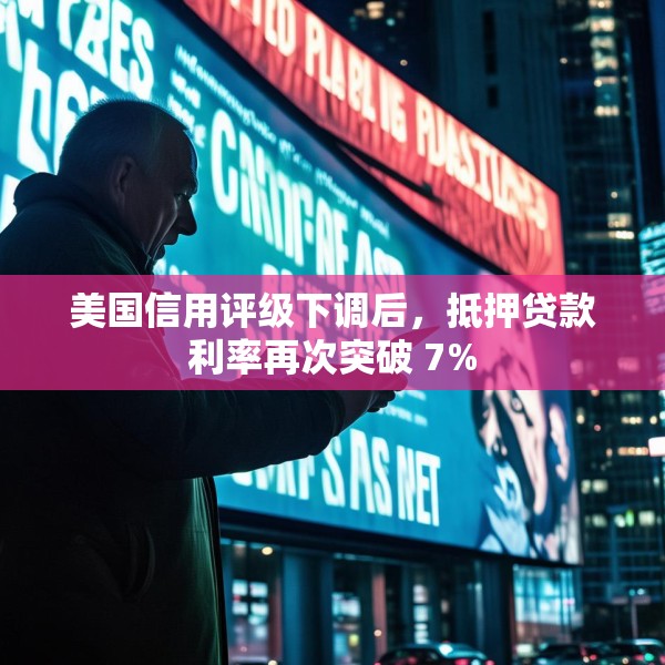 美国信用评级下调后，抵押贷款利率再次突破 7%
