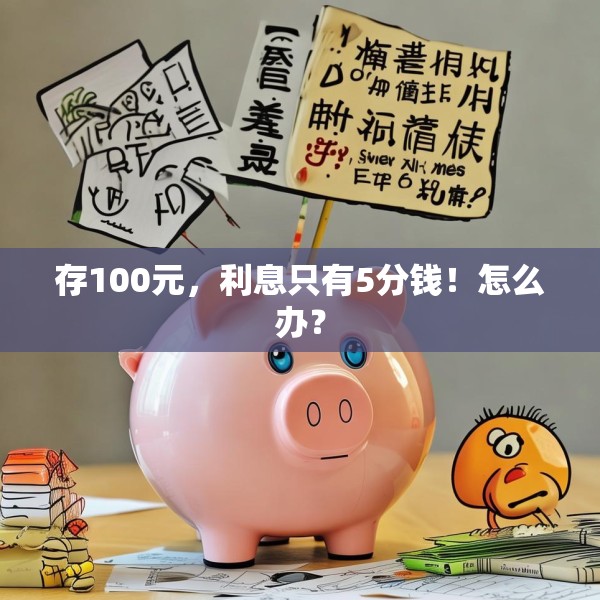 存100元，利息只有5分钱！怎么办？