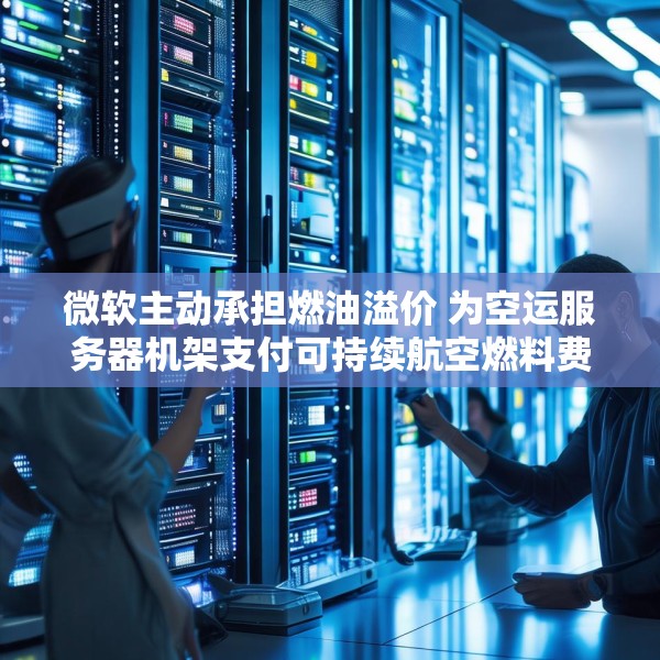 微软主动承担燃油溢价 为空运服务器机架支付可持续航空燃料费用