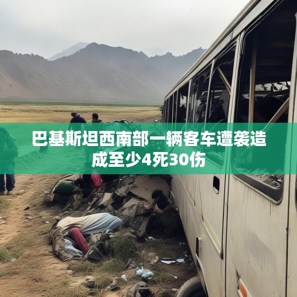 巴基斯坦西南部一辆客车遭袭造成至少4死30伤