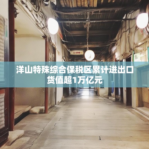 洋山特殊综合保税区累计进出口货值超1万亿元