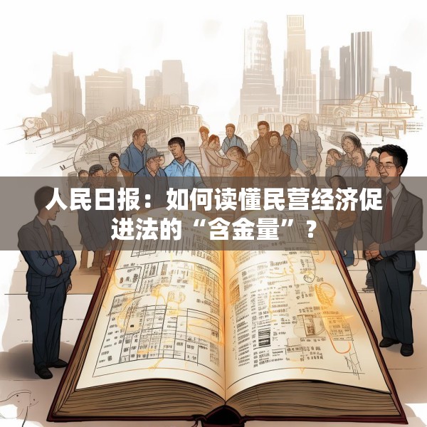 人民日报：如何读懂民营经济促进法的“含金量”？
