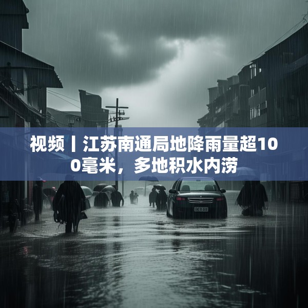视频丨江苏南通局地降雨量超100毫米，多地积水内涝