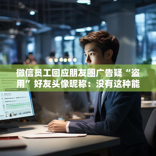 微信员工回应朋友圈广告疑“盗用”好友头像昵称：没有这种能力，也不会这样干