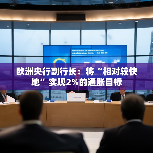 欧洲央行副行长：将“相对较快地”实现2%的通胀目标