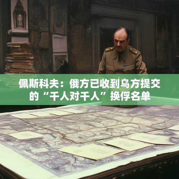 佩斯科夫：俄方已收到乌方提交的“千人对千人”换俘名单