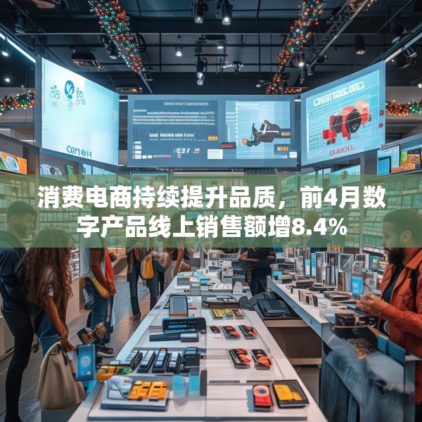 消费电商持续提升品质，前4月数字产品线上销售额增8.4%