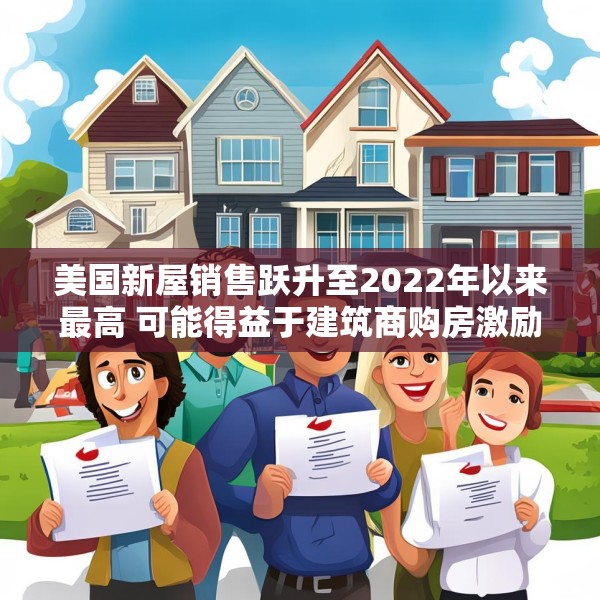 美国新屋销售跃升至2022年以来最高 可能得益于建筑商购房激励