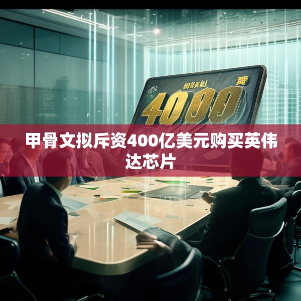 甲骨文拟斥资400亿美元购买英伟达芯片