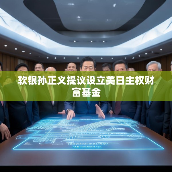 软银孙正义提议设立美日主权财富基金