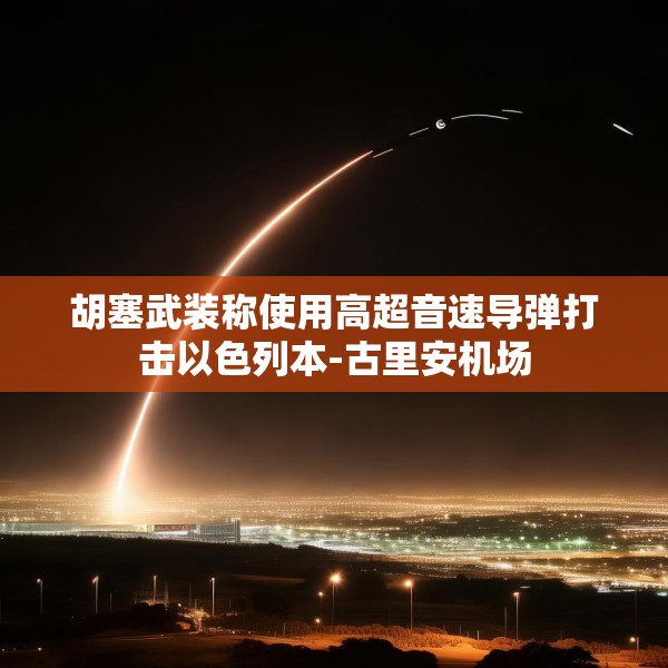 胡塞武装称使用高超音速导弹打击以色列本-古里安机场