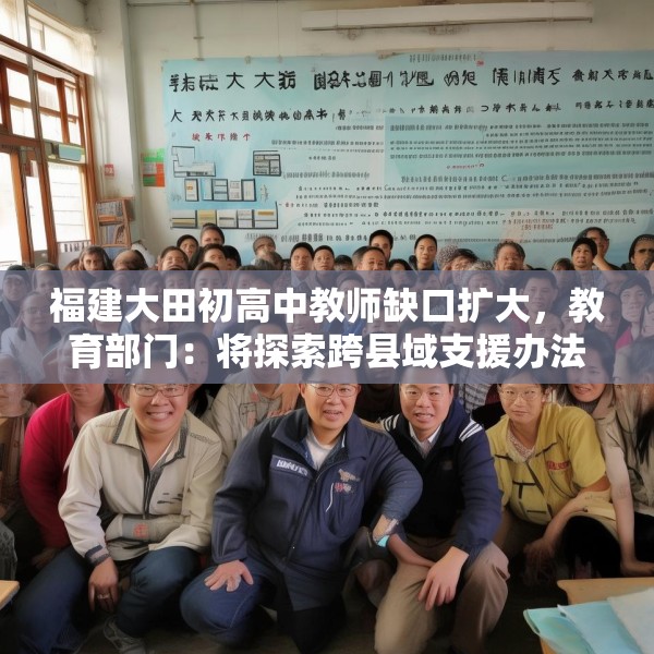 福建大田初高中教师缺口扩大，教育部门：将探索跨县域支援办法