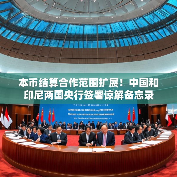 本币结算合作范围扩展！中国和印尼两国央行签署谅解备忘录