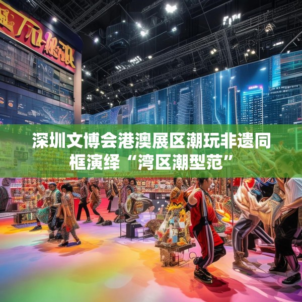 深圳文博会港澳展区潮玩非遗同框演绎“湾区潮型范”