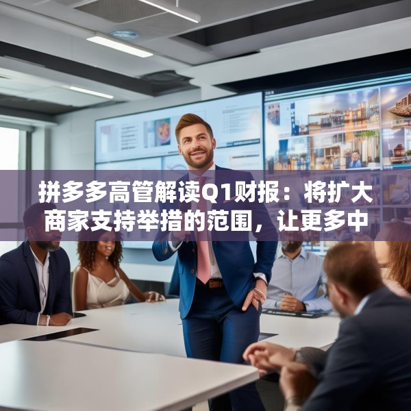拼多多高管解读Q1财报：将扩大商家支持举措的范围，让更多中小企业受益