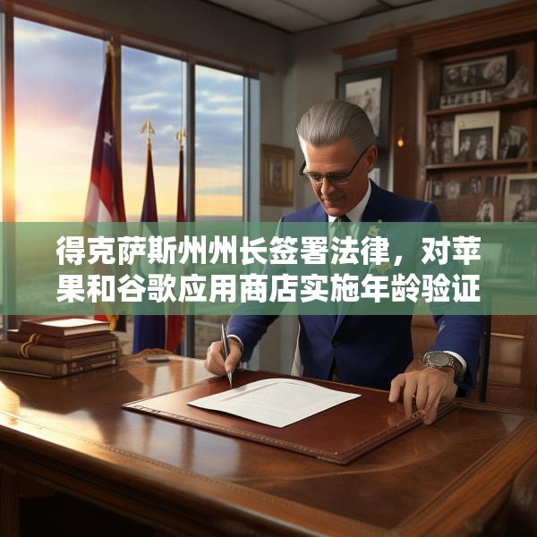 得克萨斯州州长签署法律，对苹果和谷歌应用商店实施年龄验证