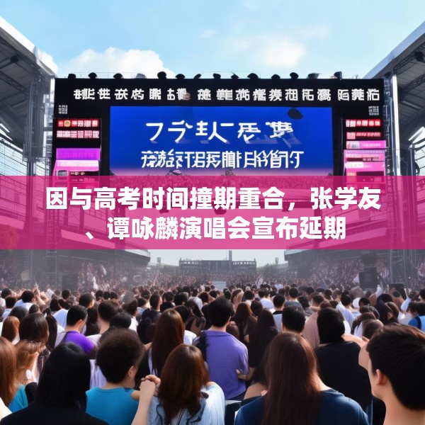 因与高考时间撞期重合，张学友、谭咏麟演唱会宣布延期