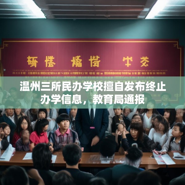 温州三所民办学校擅自发布终止办学信息，教育局通报