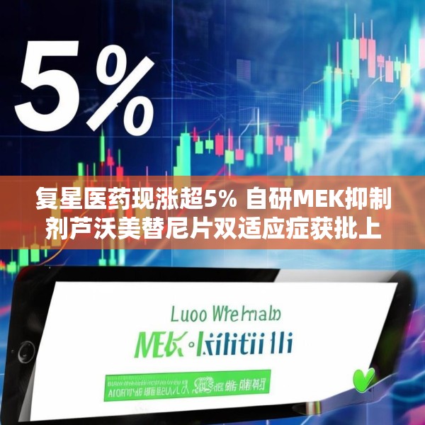 复星医药现涨超5% 自研MEK抑制剂芦沃美替尼片双适应症获批上市