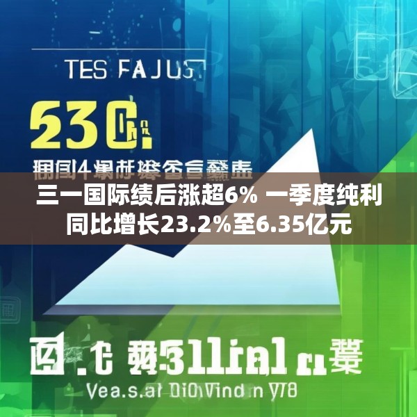 三一国际绩后涨超6% 一季度纯利同比增长23.2%至6.35亿元