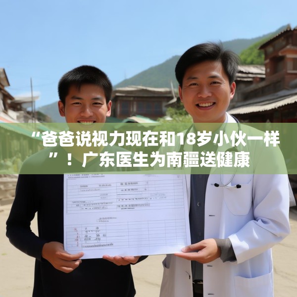 “爸爸说视力现在和18岁小伙一样”！广东医生为南疆送健康