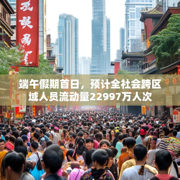 端午假期首日，预计全社会跨区域人员流动量22997万人次