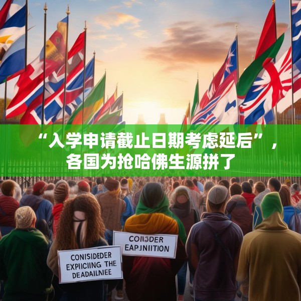 “入学申请截止日期考虑延后”，各国为抢哈佛生源拼了