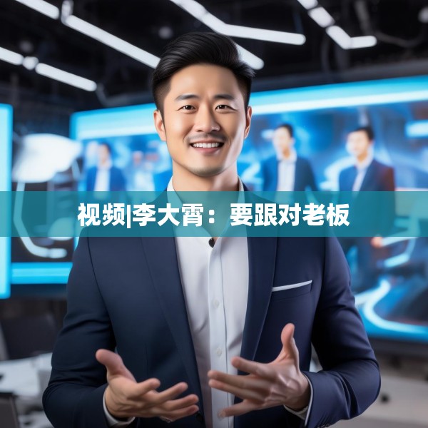 视频|李大霄：要跟对老板