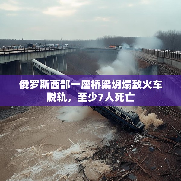 俄罗斯西部一座桥梁坍塌致火车脱轨，至少7人死亡