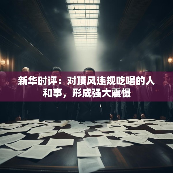 新华时评：对顶风违规吃喝的人和事，形成强大震慑