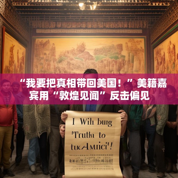 “我要把真相带回美国！”美籍嘉宾用“敦煌见闻”反击偏见