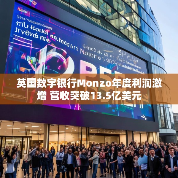 英国数字银行Monzo年度利润激增 营收突破13.5亿美元