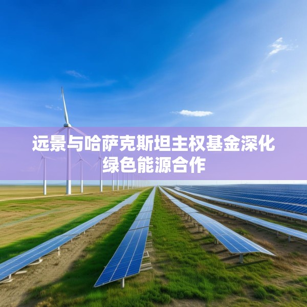 远景与哈萨克斯坦主权基金深化绿色能源合作