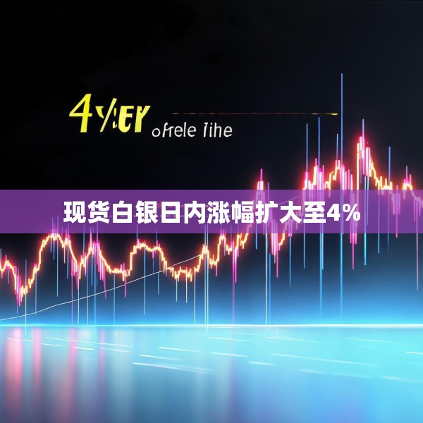 现货白银日内涨幅扩大至4%