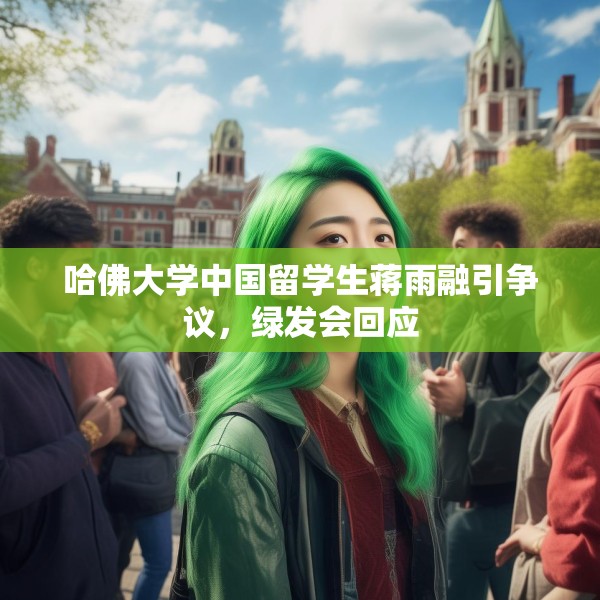 哈佛大学中国留学生蒋雨融引争议，绿发会回应