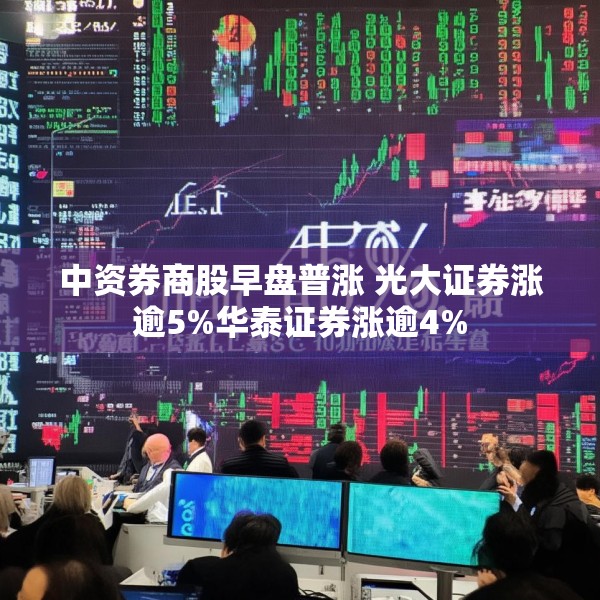中资券商股早盘普涨 光大证券涨逾5%华泰证券涨逾4%