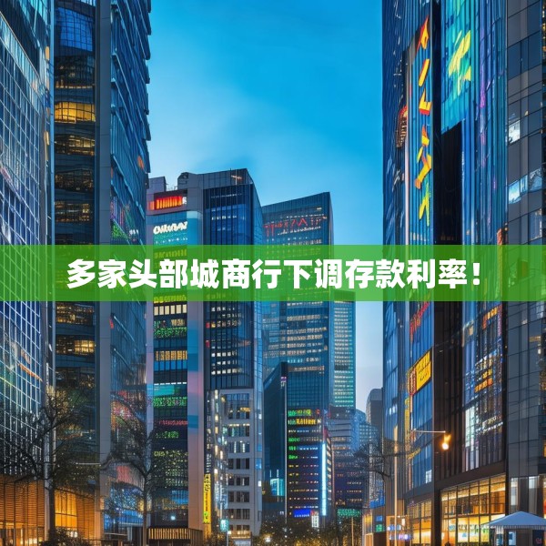 多家头部城商行下调存款利率！
