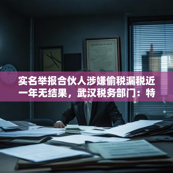 实名举报合伙人涉嫌偷税漏税近一年无结果，武汉税务部门：特殊情况检查可延期