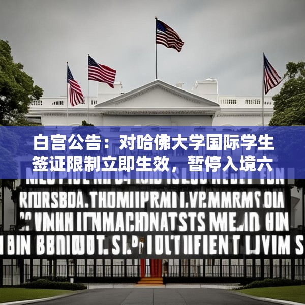 白宫公告：对哈佛大学国际学生签证限制立即生效，暂停入境六个月