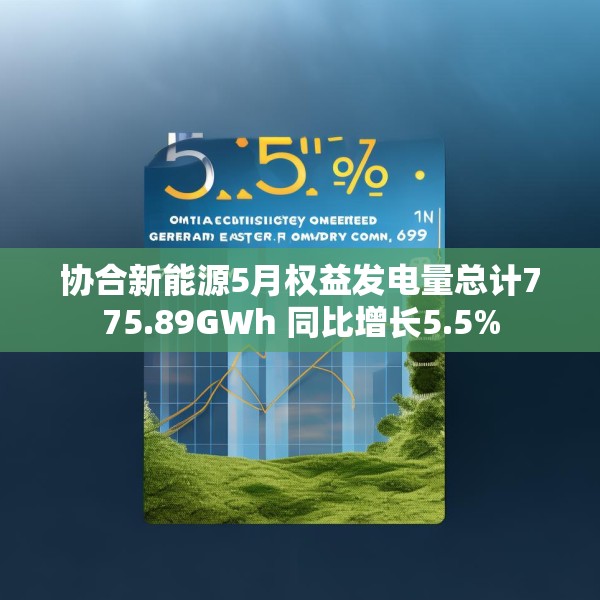 协合新能源5月权益发电量总计775.89GWh 同比增长5.5%